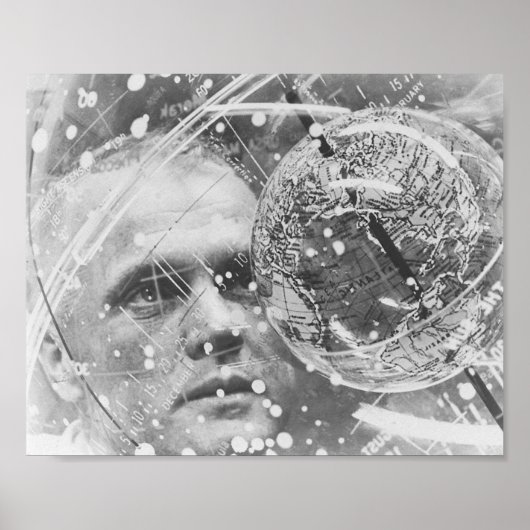 Astronaut John Glenn training for Friendship 7 Poster (Voorkant)