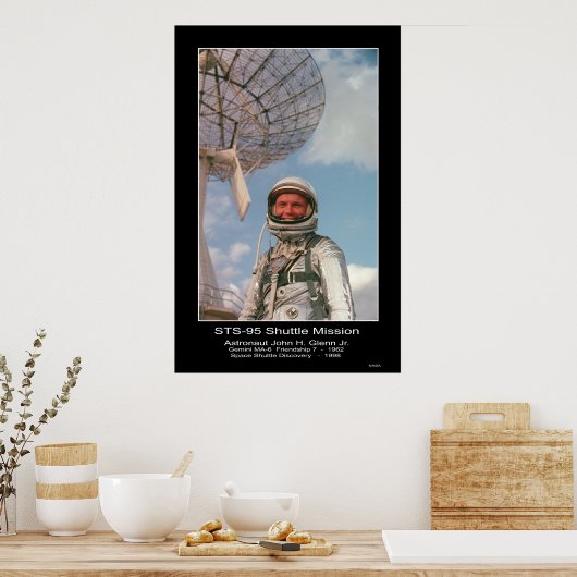 Astronaut John H. Glenn Jr. Poster (Keuken)