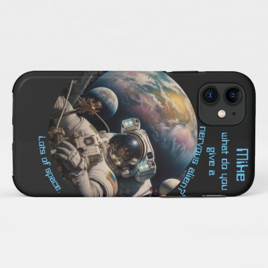 Astronaut Joke  Case-Mate iPhone Case (Achterkant (horizontaal))