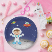Astronaut jongen papieren bordje (Feest)