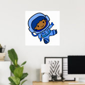Astronaut jongen poster (Thuiskantoor)