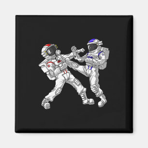 Astronaut Karate Muay Thai Vechtsporten Kickboksen Magneet