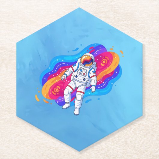 Astronaut Kartonnen Onderzetters (Voorkant)