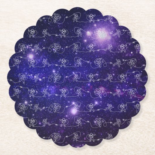 Astronaut Kartonnen Onderzetters (Voorkant)