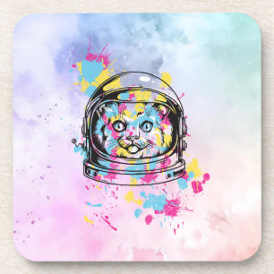 Astronaut Kat Bier Onderzetter