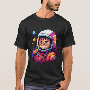 Astronaut Kat, Grappige Kattenliefhebbers, Ruimte T-shirt