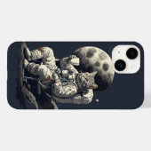 Astronaut Kat Heeft Kopje Koffie Case-Mate iPhone Case (Achterkant (horizontaal))