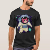 Astronaut Kat kleurrijk T-shirt (Voorkant)