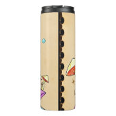 Astronaut Kat & Kosmische Disco Tumbler Thermosbeker (Achterkant)
