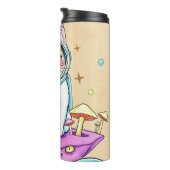 Astronaut Kat & Kosmische Disco Tumbler Thermosbeker (Geroteerd rechts)