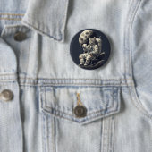 Astronaut Kat Met Kopje Koffie Ronde Button 5,7 Cm (In situ)