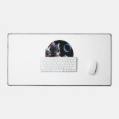 Astronaut kat met planeet bureaumat (Keyboard & Muis)