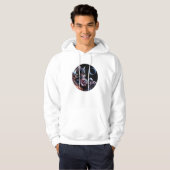 Astronaut kat met planeet hoodie (Voorkant volledig)