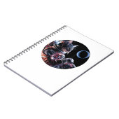 Astronaut kat met planeet notitieboek (Linkerzijde)