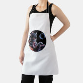 Astronaut kat met planeet schort (Insitu)