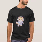 Astronaut Kat - Mooie Ruimte Kitten T-Shirt (Voorkant)