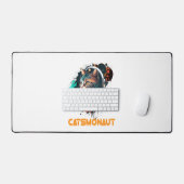 Astronaut kat of ruimtekat bureaumat (Keyboard & Muis)