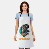 Astronaut kat of ruimtekat schort (Gedragen)