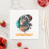 Astronaut kat of ruimtekat servet (Insitu)