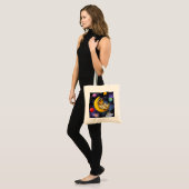 Astronaut kat slaapt op de maan tote bag (Voorkant (model))
