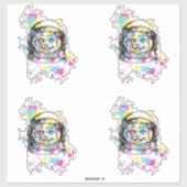 Astronaut Kat Sticker (Vel)