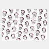 Astronaut katten in de ruimte met vrienden Schatti Inpakpapier Vel (Voorkant)