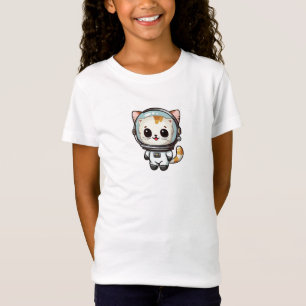 Astronaut katten in de ruimte met vrienden t-shirt