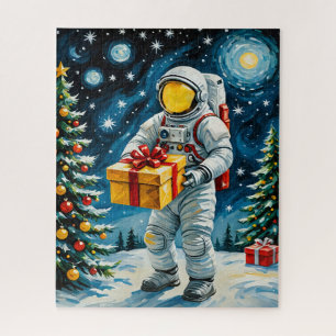 Astronaut Kerstviering Legpuzzel