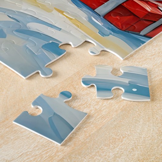 Astronaut Kerstviering Legpuzzel (Zijkant)