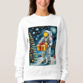 Astronaut Kerstviering Trui (Voorkant)