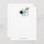 Astronaut Kind Notitiekaartje (Voorkant / Achterkant)