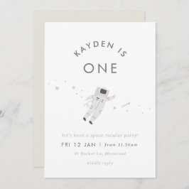 Astronaut Kinder Ruimte Verjaardagsfeestje Uitnodi Kaart