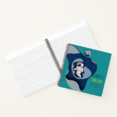 Astronaut kindermaatinrichting notitieboek (Binnen)