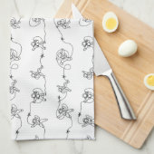 Astronaut Kitchen Towel Theedoek (Quarter Fold)