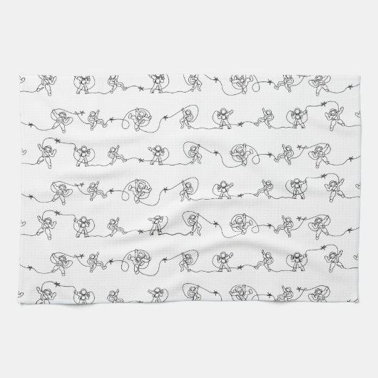 Astronaut Kitchen Towel Theedoek (Horizontaal)