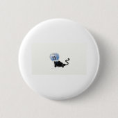 astronaut kitteh ronde button 5,7 cm (Voorkant)
