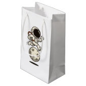 Astronaut Klein Cadeauzakje (Achterkant Gekanteld)