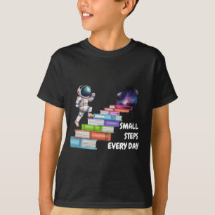 Astronaut Kleine Stappen Melkweg T-shirt