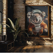 Astronaut koala poster