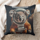 Astronaut Koala Ruimte Surreal Dier Aangepast Kussen (Deken)