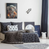 Astronaut Koala Ruimtekinderkamer Poster