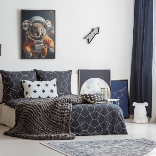 Astronaut Koala Ruimtekinderkamer Poster