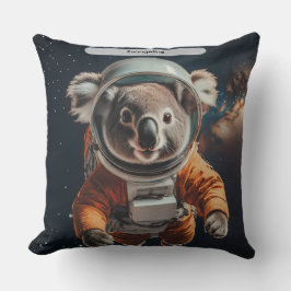 Astronaut Koala Space Surreal Animal Custom Kussen