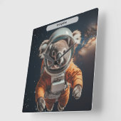 Astronaut Koala Space Surreal Animal Custom Vierkante Klok (Hoek)
