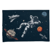 Astronaut koelt in de ruimte kussensloop (Voorkant-Rechts)