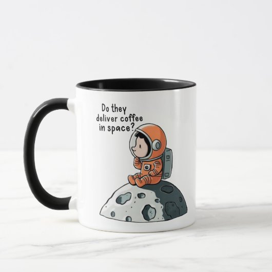 ASTRONAUT KOFFIE IN DE RUIMTE MOK (Links)