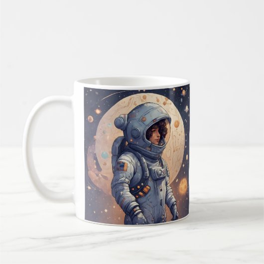 astronaut koffiemok (Links)