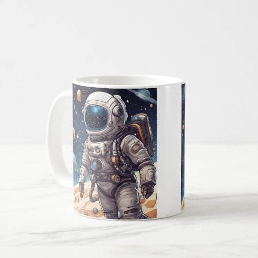 astronaut koffiemok (Voorkant links)