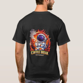 Astronaut koffiepauze t-shirt