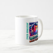 Astronaut Kosmische Kat Beker Koffiemok (Voorkant rechts)